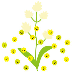 イネ科　カモガヤ　花粉　イメージ