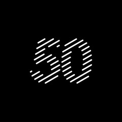 50 Years Anniversary Celebration Vector Template Design Illustration