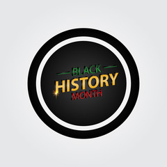 Black History Month Celebration Vector Template Design Illustration