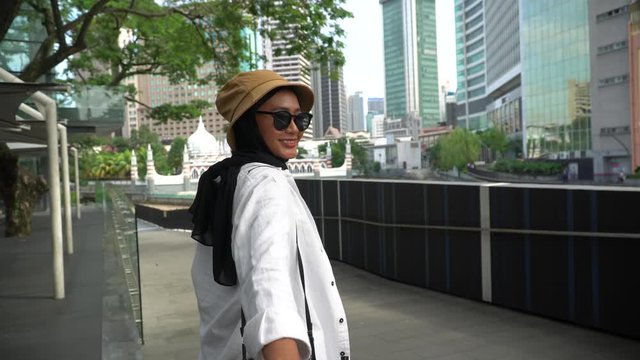 Travel Concept, Asian Tourist at Kuala Lumpur