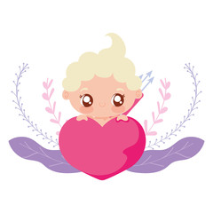 Baby cupid cartoon vector design