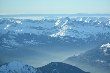 view of winter mountain landscape