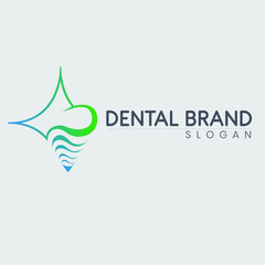 dentist dental logo icon vector template