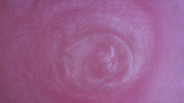 Rheoscopic fluid. Beautiful movement of particles in a liquid. Fantastic patterns and shapes. 50 fps