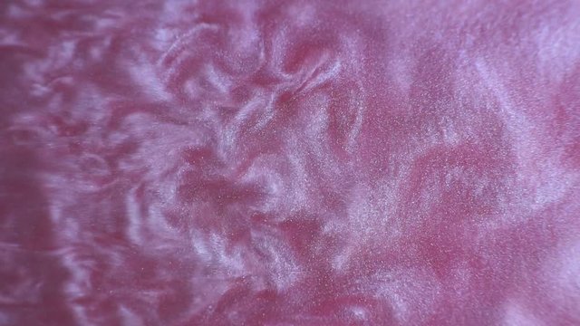 Rheoscopic fluid. Beautiful movement of particles in a liquid. Fantastic patterns and shapes. 50 fps
