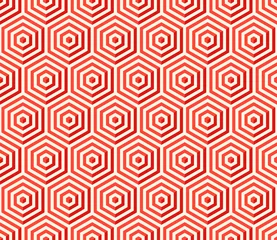 Wallpaper murals Red Abstract geometric shape seamless pattern background