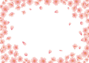 桜の花の背景素材