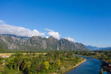 Laos,VangViengの景色