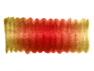 Red and yellow abstract watercolor background. Red and yellow watercolor scribble texture. It is a hand drawn.