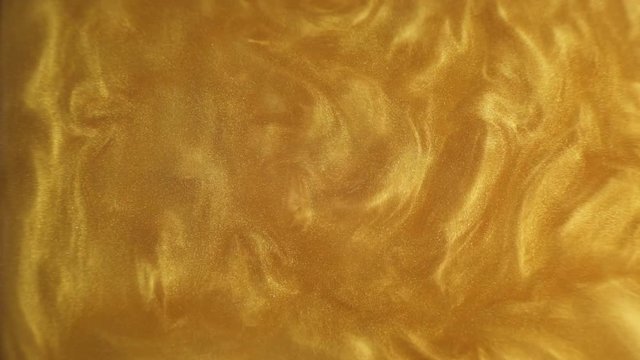 Rheoscopic fluid. Beautiful movement of particles in a liquid. Fantastic patterns and shapes. 50 fps