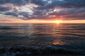 Obraz premium sunset over the sea