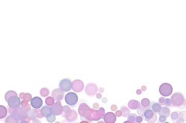 Pink purple lilac and white bubble background