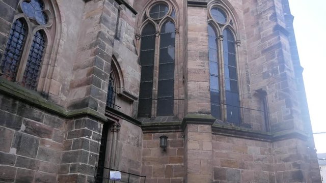 Elisabeth Church in Marburg; camera tilt movement