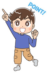 男の子 子ども イラスト キッズ 小学生