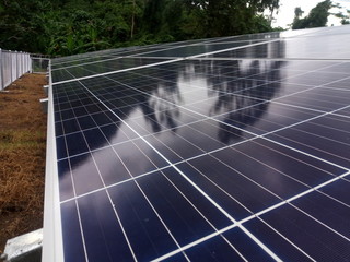 Solar cell panels, Alternative energy  renewable energy concept.