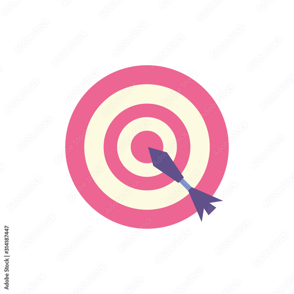 Poster isolated target icon vector design