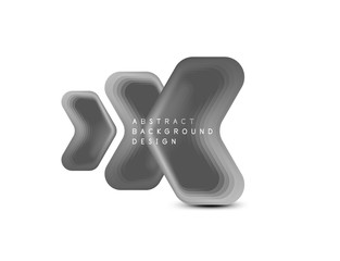 Vector arrow geometric banner created with blend color shapes effects. Trendy simple button, icon or business branding logo template, minimal style. Illustration For Wallpaper, Banner, Background