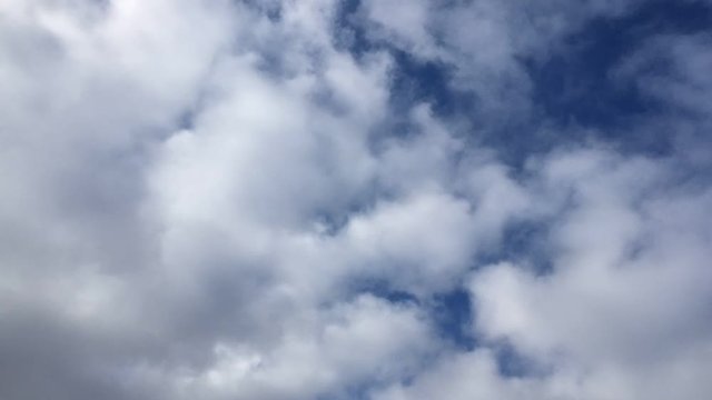 2020/1/9札幌の空　青空と雲　タイムラプス