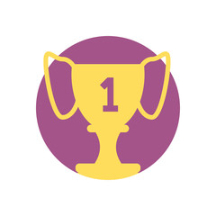 Isolated trophy icon vector design