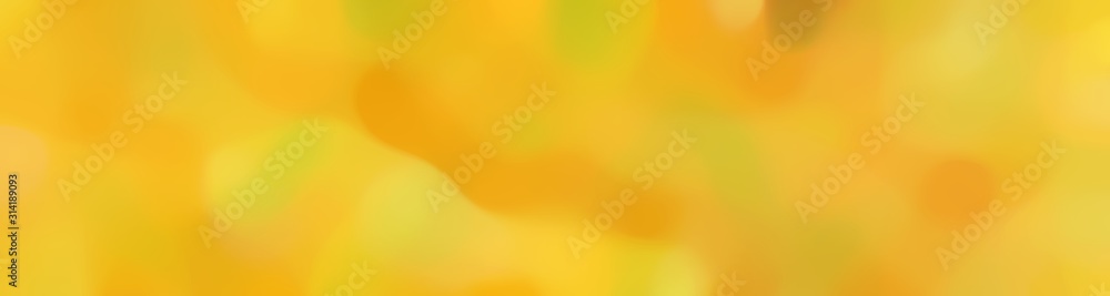 Poster unfocused smooth horizontal background bokeh graphic with vivid orange, pastel orange and golden rod