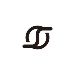 coffee icon letter OS logo design