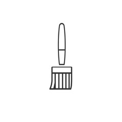 paint brush icon vector solid grey
