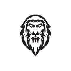 Obraz premium king head sports style logo mascot