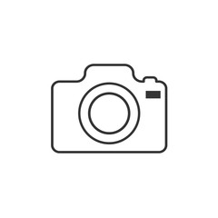 camera icon vector solid grey