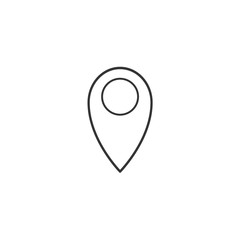 location icon vector solid grey