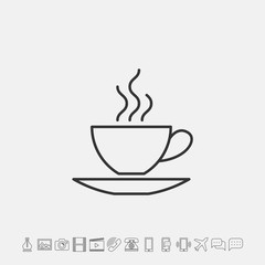 cup of tea icon vector illustration for website and graphic design