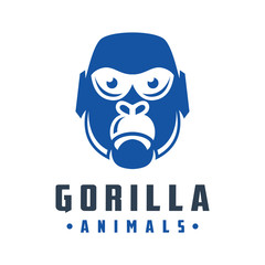 Fototapeta premium gorilla head logo design