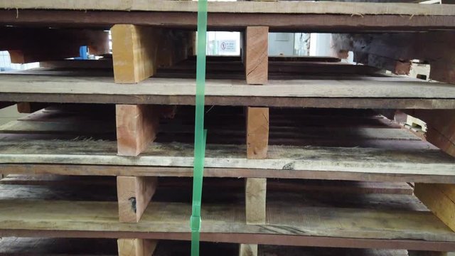 pallet arranged at a factory