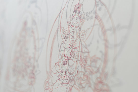 Thanka Wall Painting Sketches