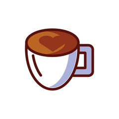 Isolated coffee cup vector design