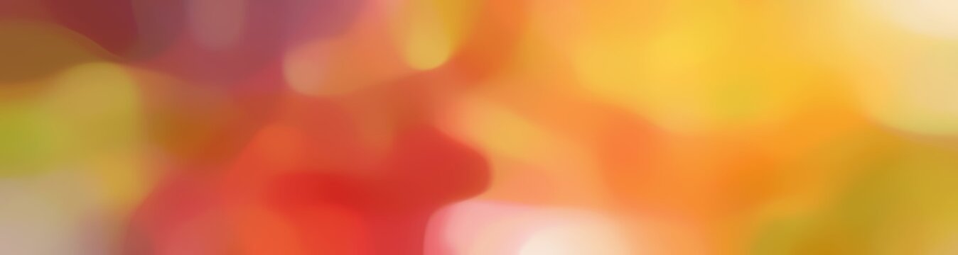 blurred bokeh horizontal background bokeh graphic with peru, moderate red and baby pink colors and free text space