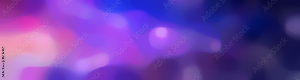 Poster blurred horizontal background bokeh graphic with slate blue, orchid and moderate violet colors and s