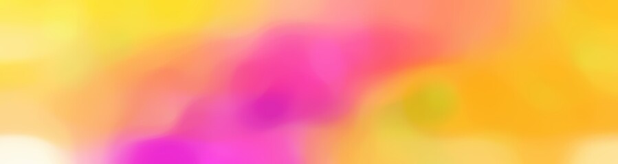 unfocused horizontal background graphic with pastel orange, neon fuchsia and light coral colors and space for text or image