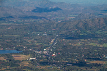 aerial view of city