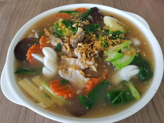 soup with meat and vegetables