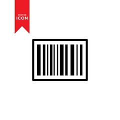 Barcode icon vector. Barcode simple design icon.