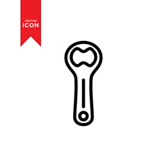 Bottle opener icon vector. Flat design style and modern design.