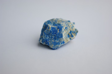 Lapis lazuli. blue natural mineral lapis lazuli for gemological treatment