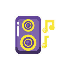 Isolated music notes and speaker vector design