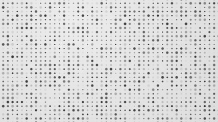 Dot white black pattern gradient texture background. Abstract  technology big data digital concept. 3d rendering.