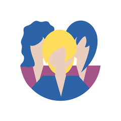 women avatars vector design