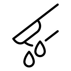 Finger blood icon. Outline finger blood vector icon for web design isolated on white background