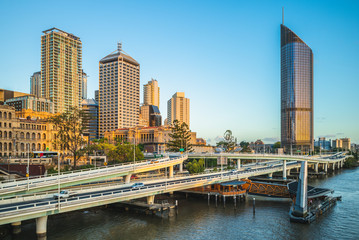 Fototapeta na wymiar Brisbane skyline, capital of Queensland, Australia
