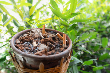 The smoking areas in public areas.