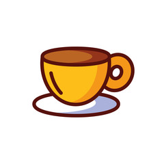 Isolated coffee cup vector design