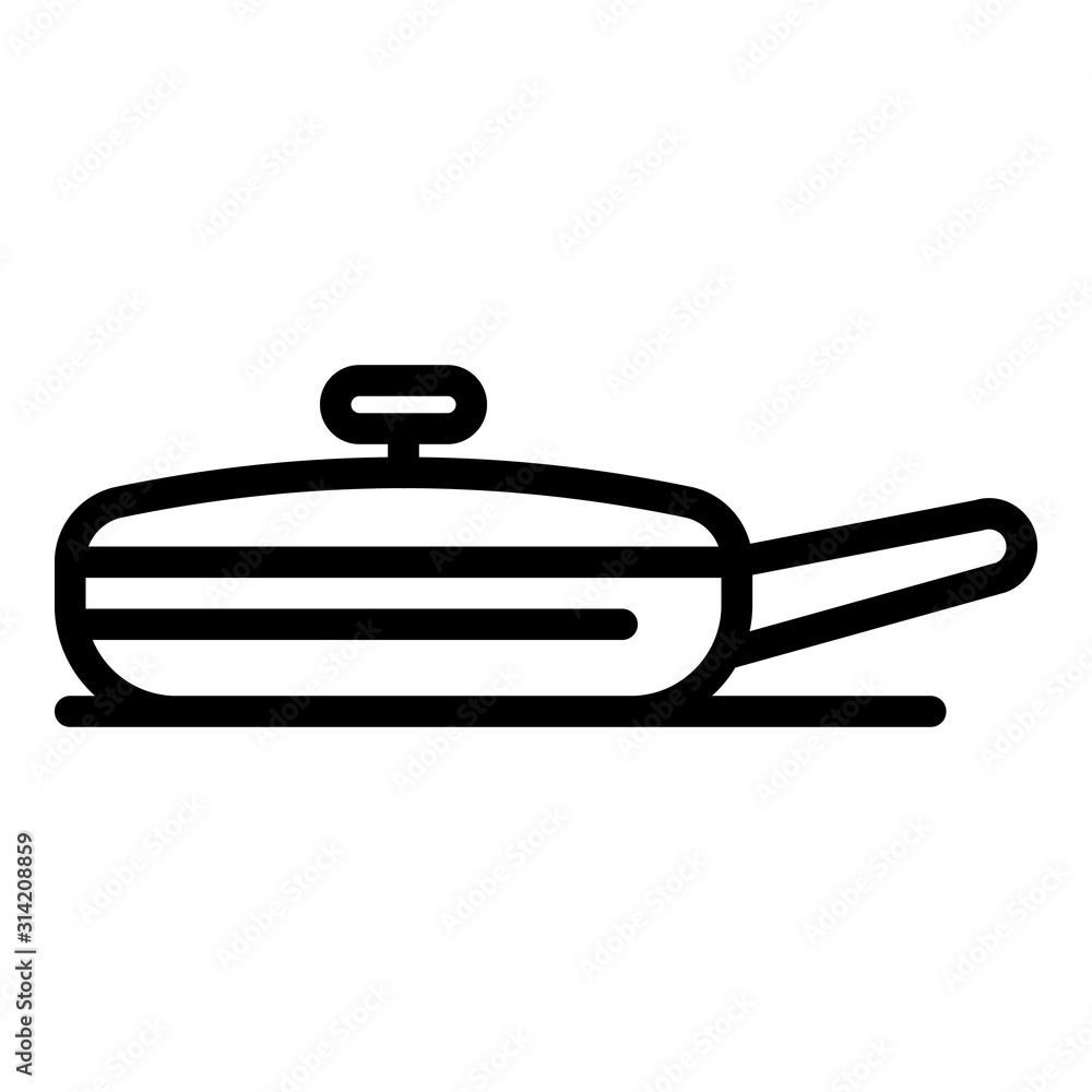 Poster professional frying pan icon. outline professional frying pan vector icon for web design isolated on